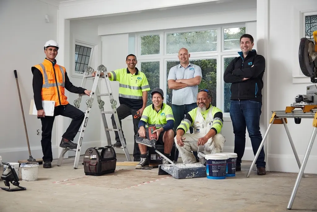 The Switched On Group team on a renovation site